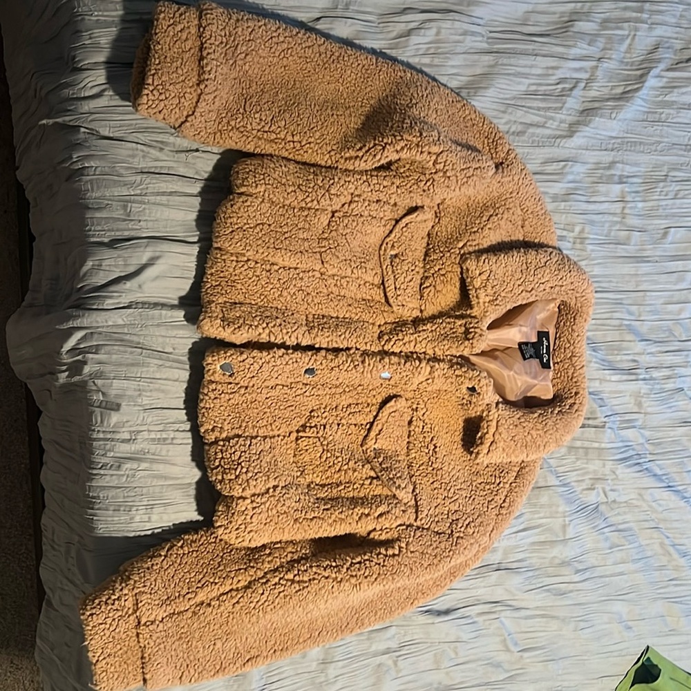 Tan Colored Fluffy Jacket